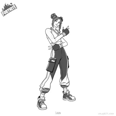 Free printable Luxe 02 Coloring Page - Free PDF Printable Fortnite Coloring Sheets coloring page